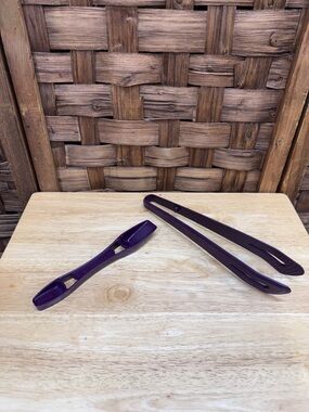 Purple Kitchen Tongs - Versatile Cooking Utensil